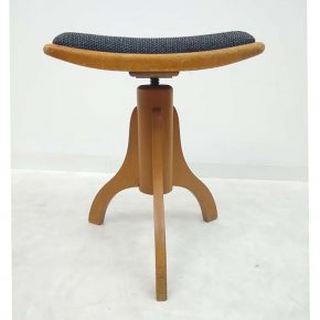 #130 Beech Wood Swivel Stool